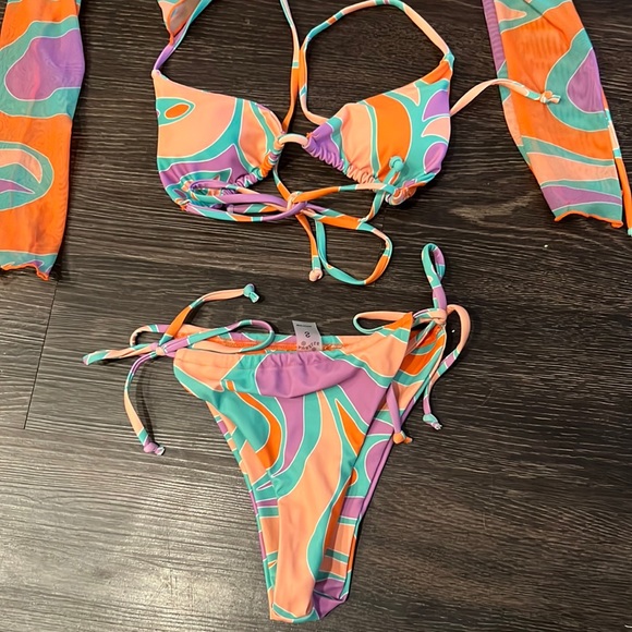 aurelle Swim Aurelle 3 Piece Bikini Set Poshmark